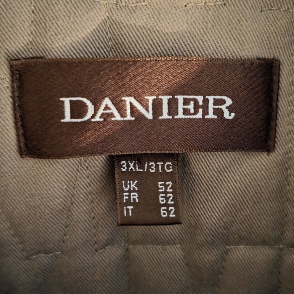 Danier Men's Leather Biker Boho Black Moto Hippie Zip Fall Winter Jacket Sz 3XL - Picture 13 of 14